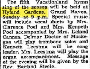 Bil-Mar Beach Hotel (Hyland Gardens Pavilion) - July 1952 Article (newer photo)